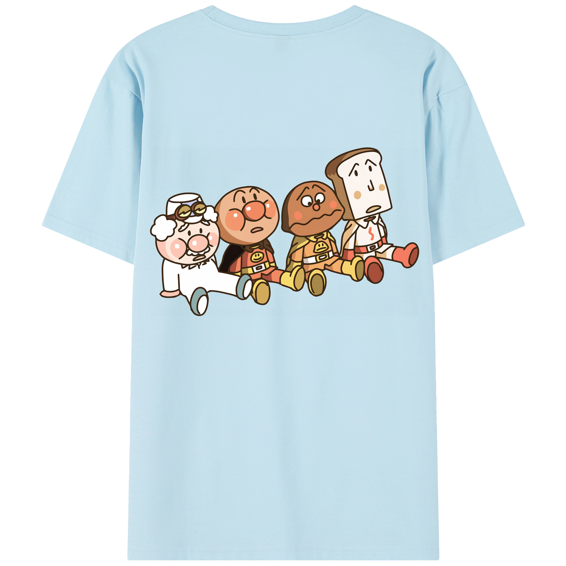 （画像用） アンパンマン Anpanman 綿100％半袖Tシャツ（背面プリント）